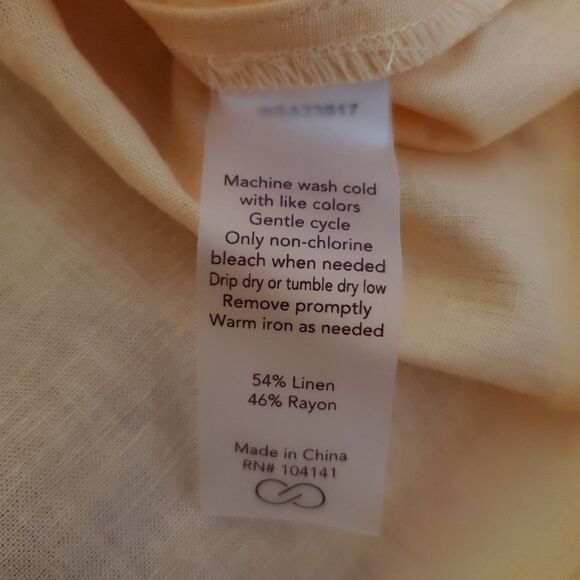 NWT CALIA Tie Front Long Sleeve Beach Shirt Size L - Picture 10 of 11